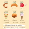 1-compressed Squeaky Plush Dog Toys – Food-Shaped for Playful Pups