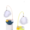 Roly-Poly Feather Cat Toy – Wobble Base with Interactive Stick
