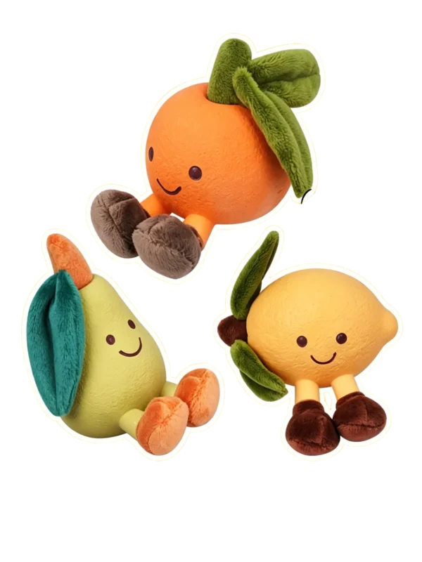 Squeaky Latex Plush Fruit Toy for Dogs – Soft & Durable