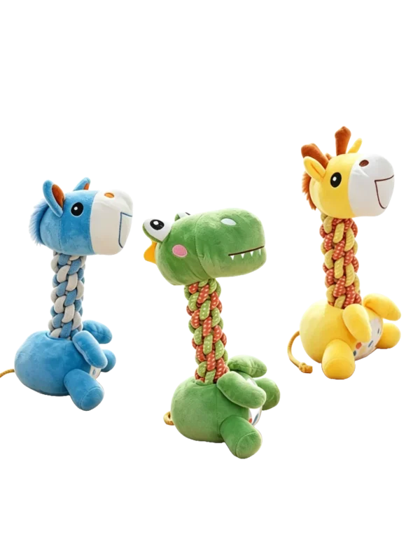 Squeaky Teething Plush Toy for Puppies – Soft & Soothing for Gums