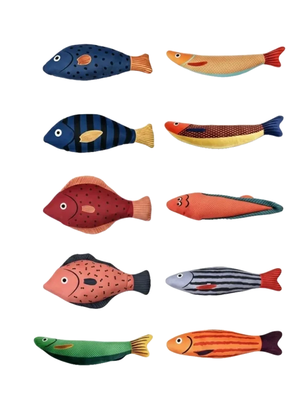 Realistic Fish Catnip Toy – Soft Plush for Interactive Play