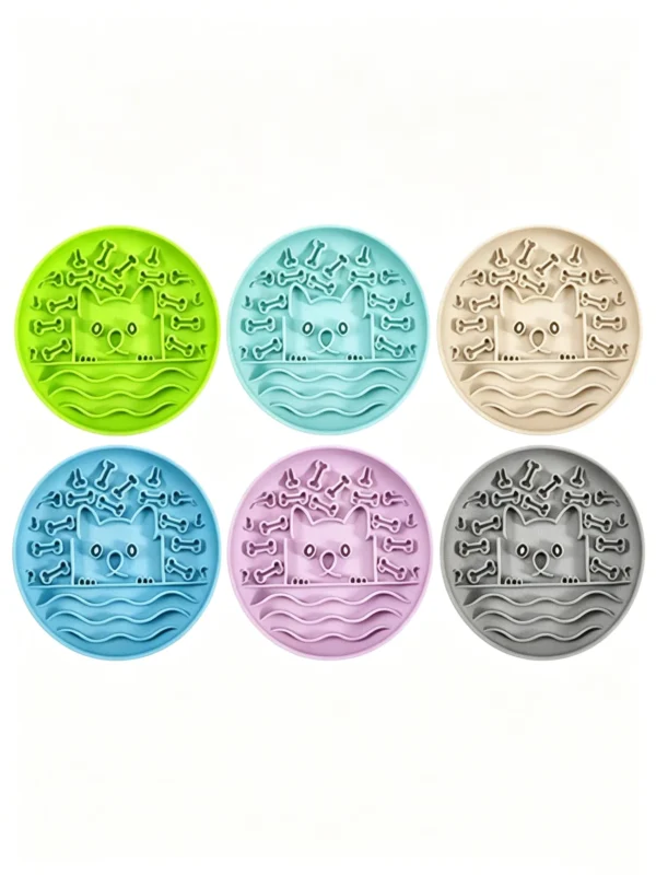 Pet Feeding Non-Slip Waterproof Silicone Bowl 7.5×7.5in