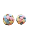 Tricolor Macaron Woven Ball with Jingle Bell – Cat Toy