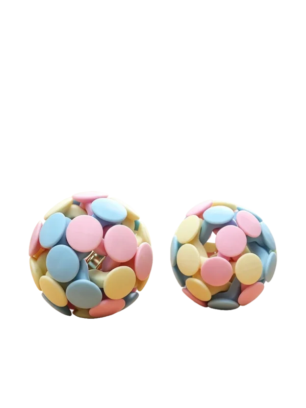 Tricolor Macaron Woven Ball with Jingle Bell – Cat Toy
