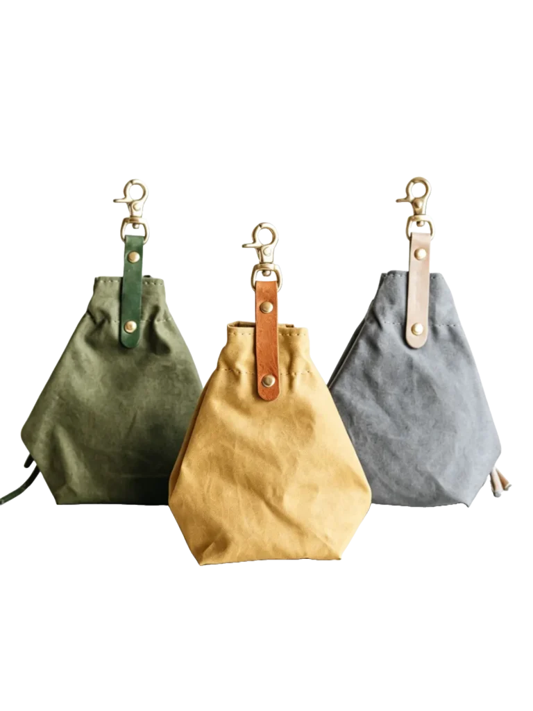 Canvas Drawstring Bag for Dog Food Storage