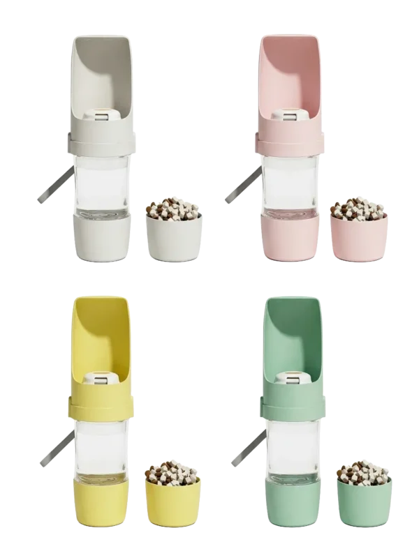 2-in-1 Pet Water & Food Cup – 16oz & 6.7 oz