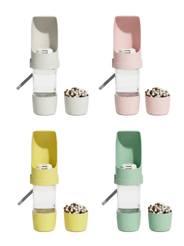 2-in-1 Pet Water & Food Cup – 16oz & 6.7 oz