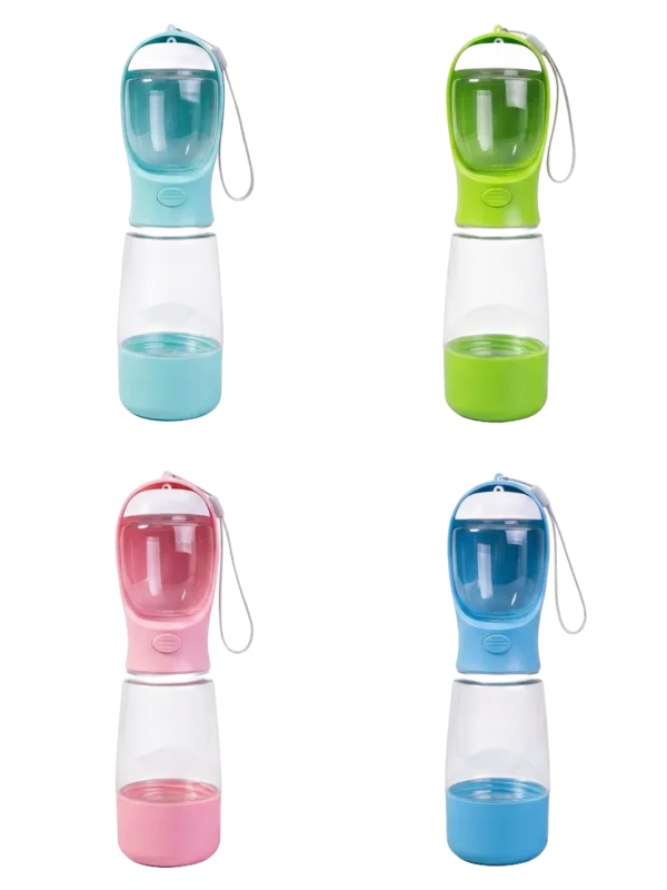 3-in-1 Portable Pet Water & Food Cup – 13.5 oz Water & 5 oz Food