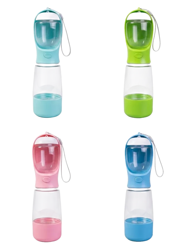 3-in-1 Portable Pet Water & Food Cup – 13.5 oz Water & 5 oz Food