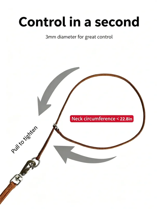 Dog Training Correction Leash Set (including Collar) 43″