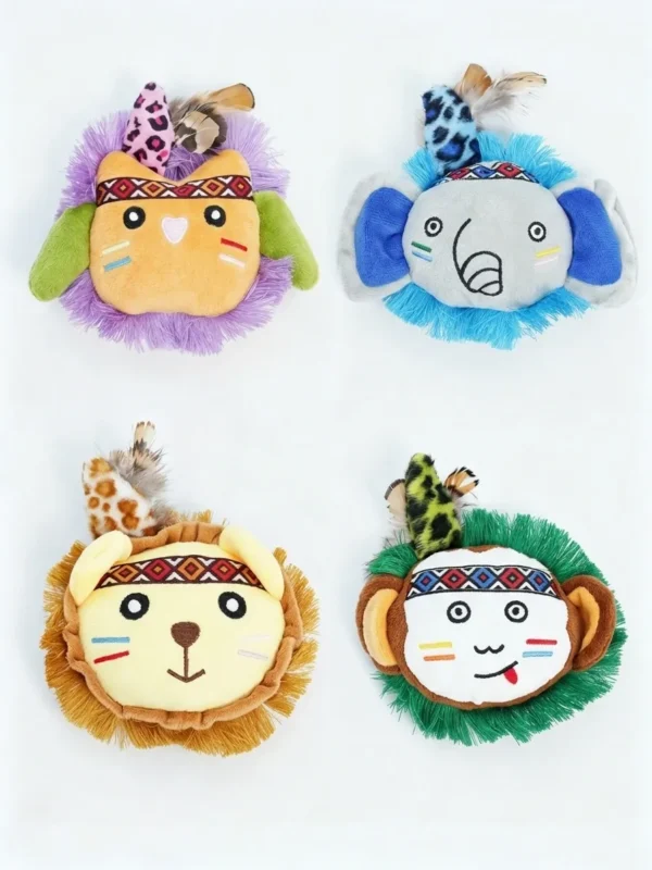 Crazy Zoo Catnip Plush Toy – Animal Shapes for Cats
