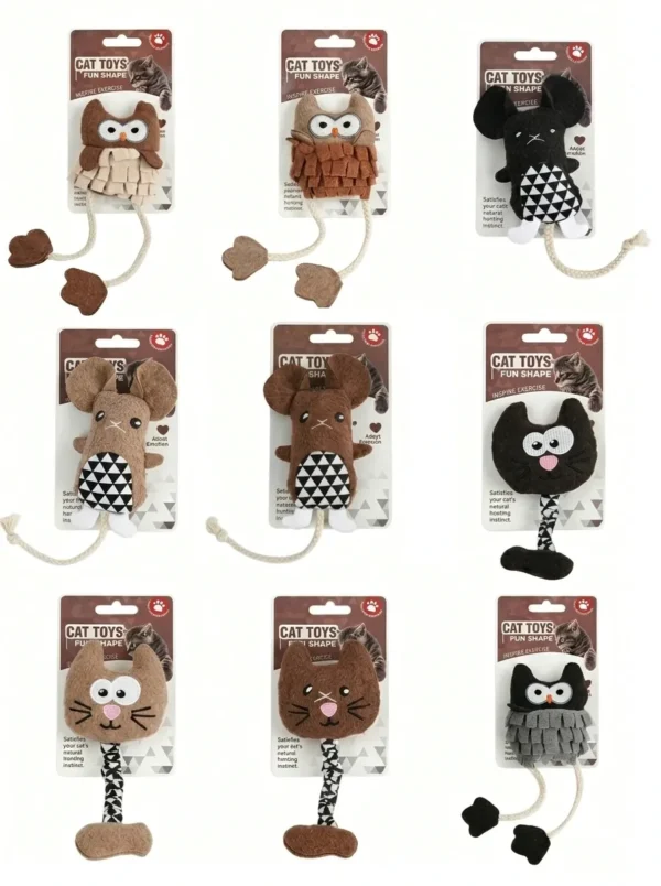 Catnip Plush Toy – Coffee Series, Soft Plush for Indoor Cats