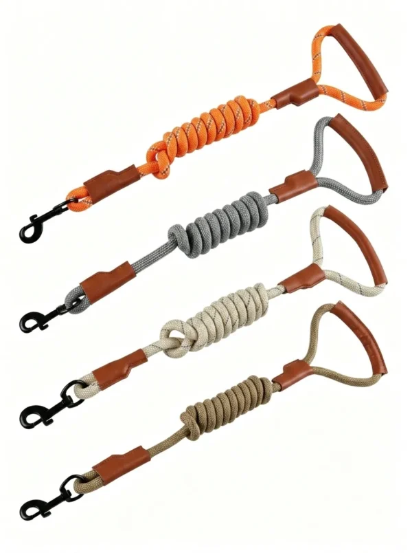 Heavy-Duty Nylon Reflective Dog Leash – Explosion-Proof, 59″