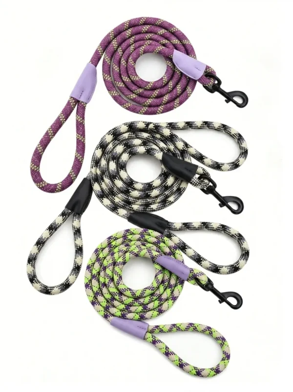 Heavy-Duty Reflective Adjustable Dog Leash – Anti-Pull, 47–59″