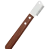 Left-Handed Wooden Handle Pet Brush (Hair Removal + Detangling)