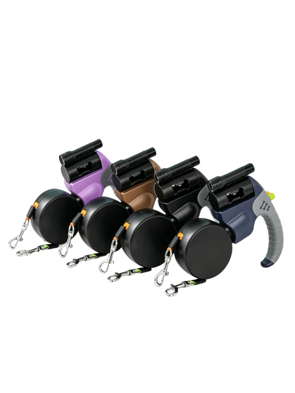 2-in-1 Auto Retractable Dog Leash with LED Light – 118"