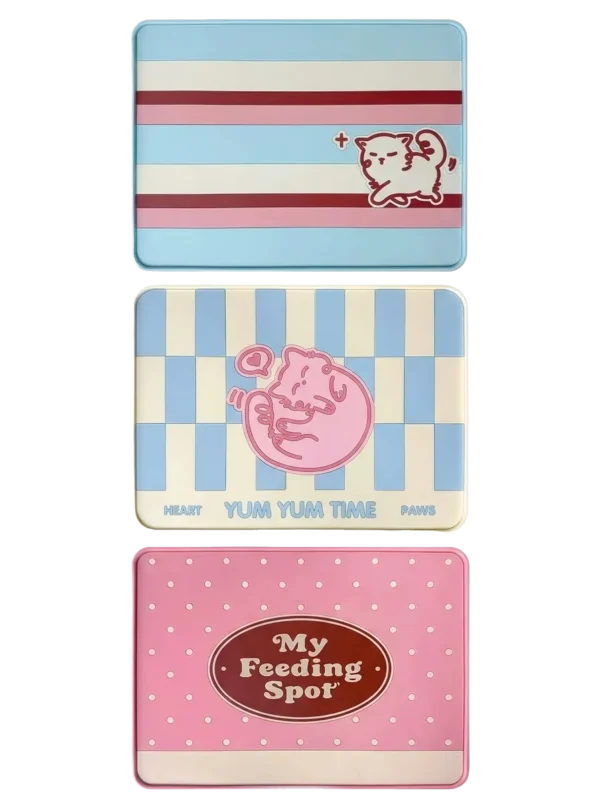Non-Slip Silicone Cat & Dog Feeding Mat – Waterproof, 15.7×11.8 in