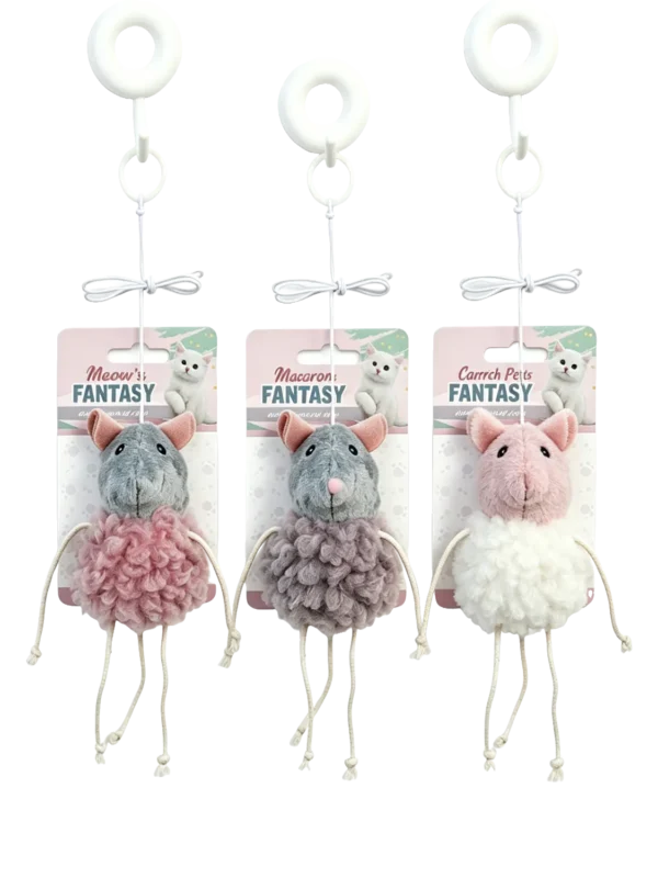 Catnip Plush Mouse Toy – Little Mouse Design for Indoor Cats