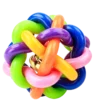 Colorful Woven Jingle Bell Ball for Cats – Interactive Toy