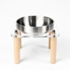 304 Stainless Steel Acrylic Elevated Pet Bowl 6.8 oz