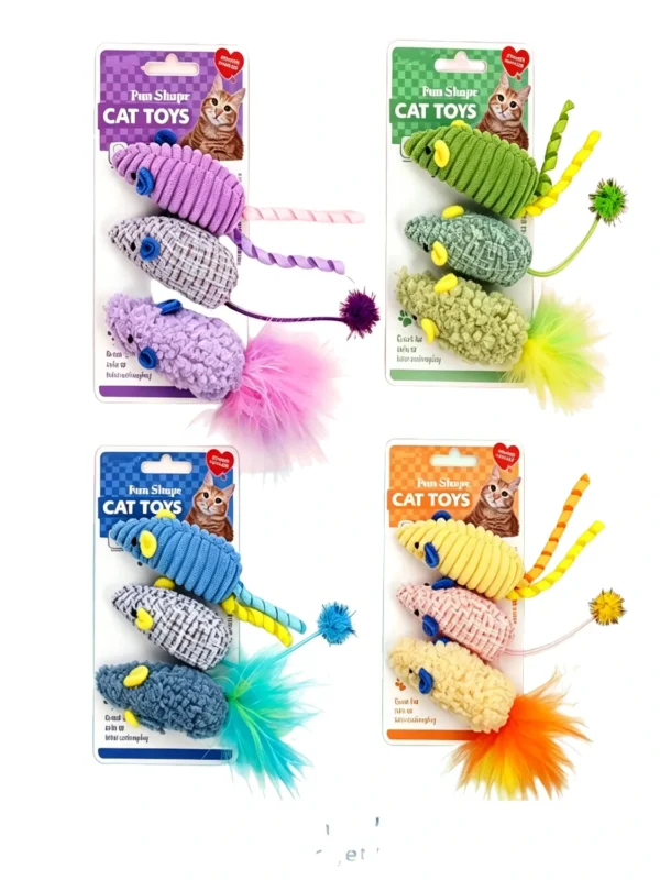 Realistic Mouse Catnip Plush Toy – Soft & Interactive for Cats