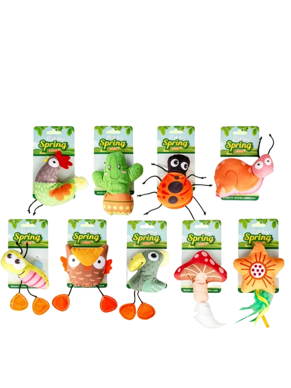 Cat Toys – Forest Series, Soft Plush Animals for Kitties