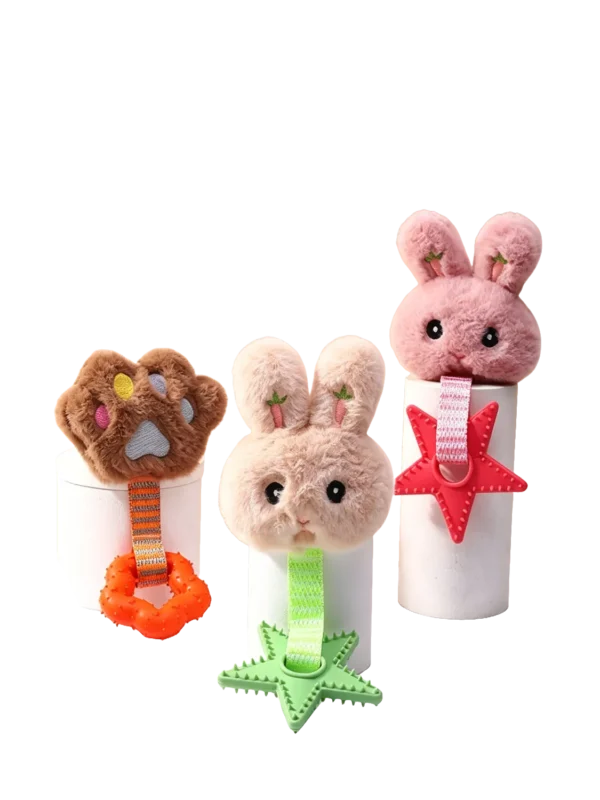 nd77afgh21rmw0cy8pbbeyheaw_preview_0-ezremove Squeaky Rabbit Paw Plush Toy – Soft & Cuddly for Cats