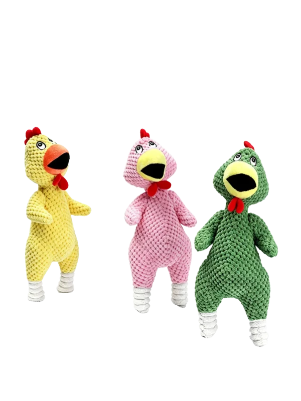 Bobo Plush Chicken with Squeaker – Soft & Irresistible