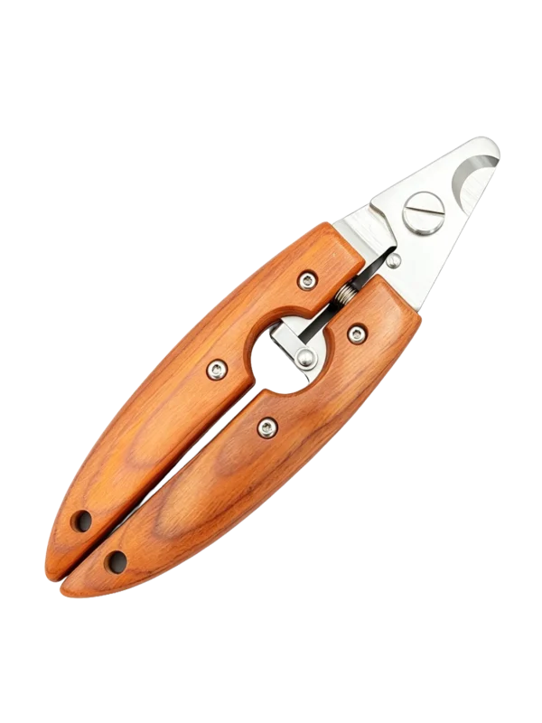 Pet cat and dog wooden handle nail clippers 6.9in