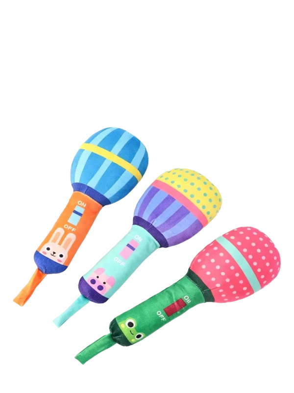 Squeaky Microphone Plush Toy for Pets – Novelty Sound Toy