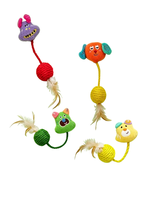 Sisal Rattle Ball for Cats – Natural Sisal, Active Play