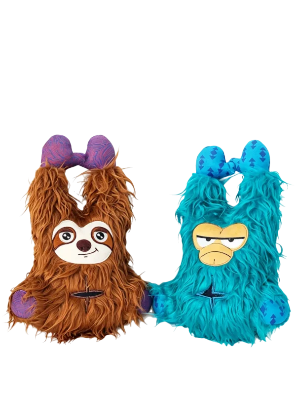 Squeaky Plush Monster Toy for Cats – Soft & Engaging