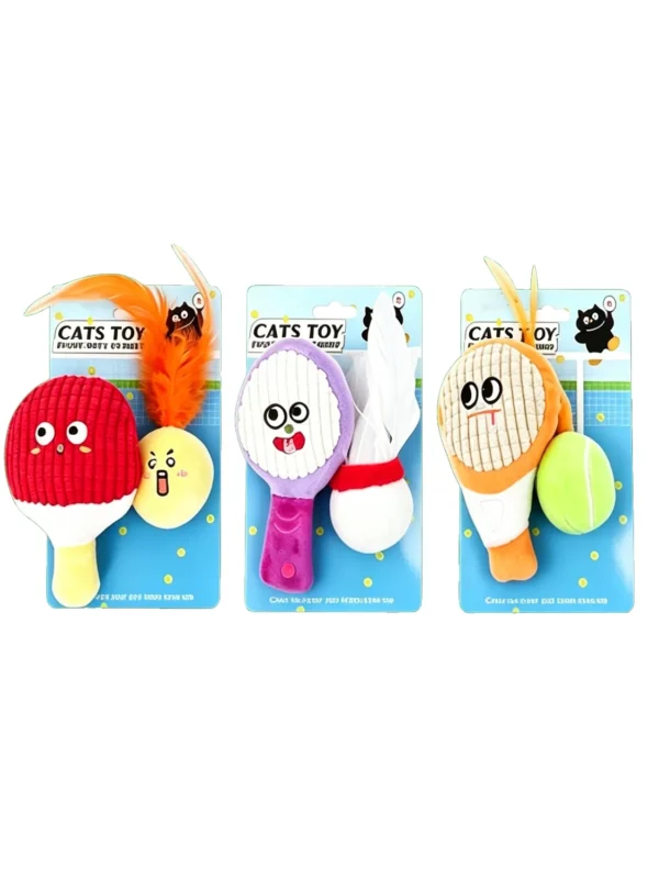 Sports Themed Catnip Plush Toy – Mini Balls with Catnip