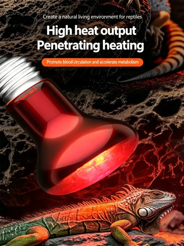 Infrared UVA Heating Lamp | 25-100w/110-220v