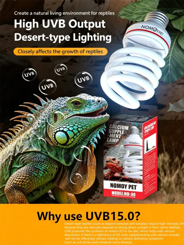 UVB15.0 Energy-Saving Lamp | 13-26w/110-220v