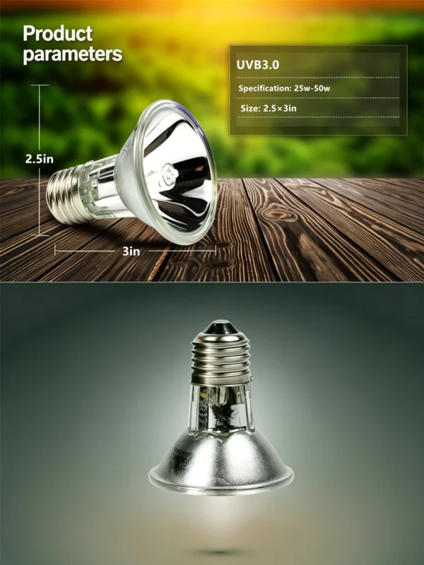 UVB3.0 Sunlight Heating Lamp | 25-50w/110-220v