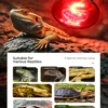 Infrared UVA Heating Lamp | 25-100w/110-220v