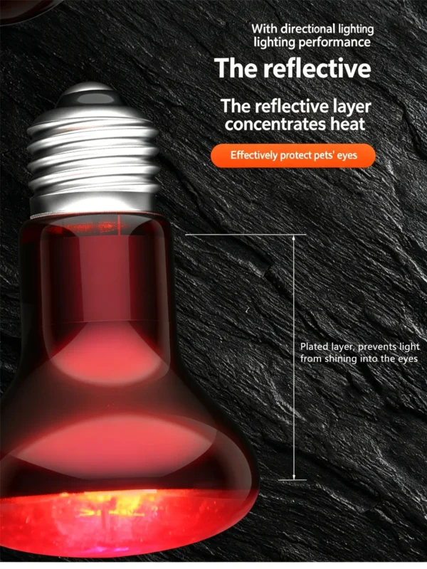 Infrared UVA Heating Lamp | 25-100w/110-220v