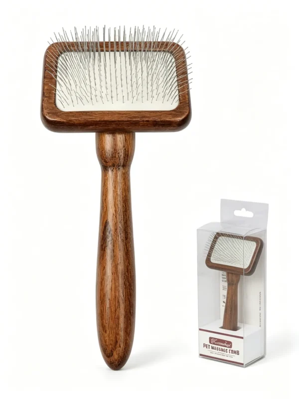 Solid Wood Cat and Dog Hair-Shedding Smooth Comb