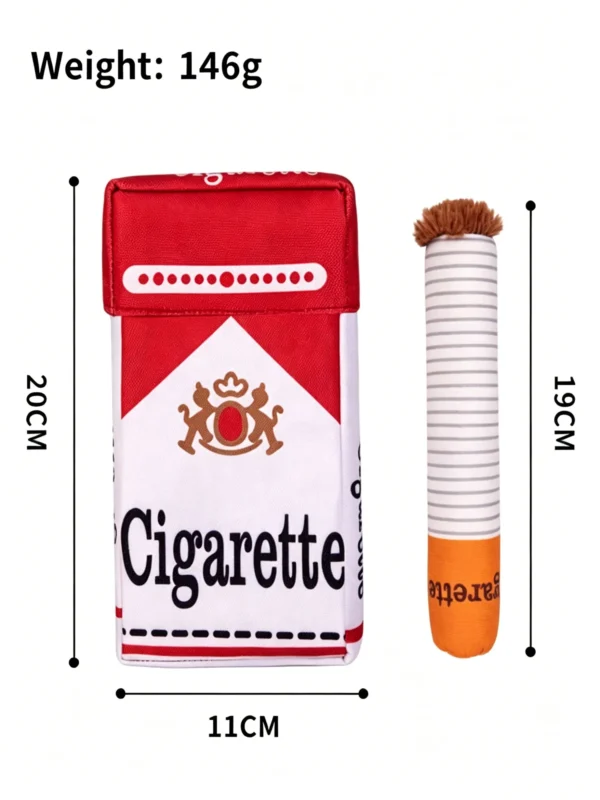 Realistic Cigarette Plush Toy for Pets – Soft Novelty Chew Toy