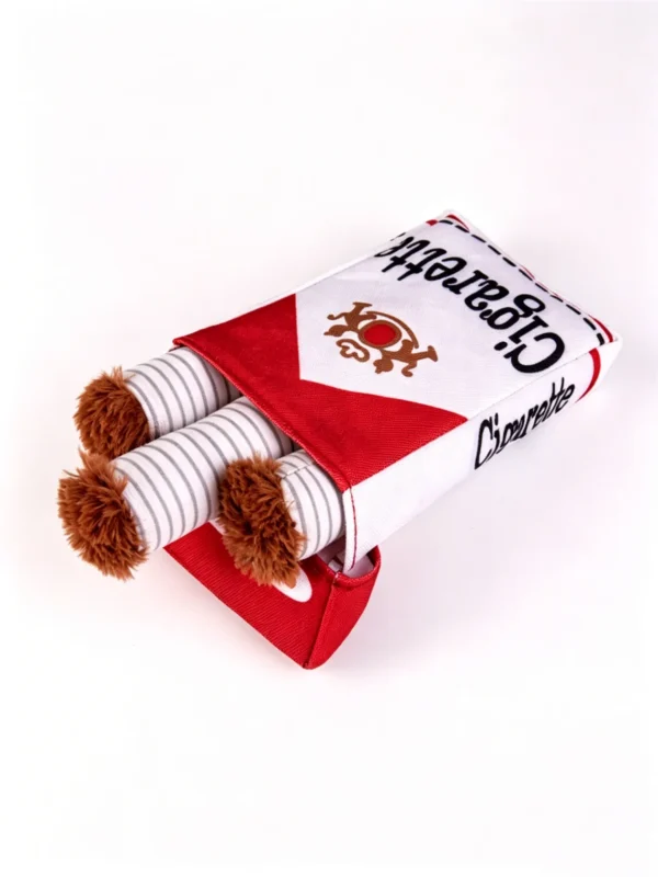 Realistic Cigarette Plush Toy for Pets – Soft Novelty Chew Toy