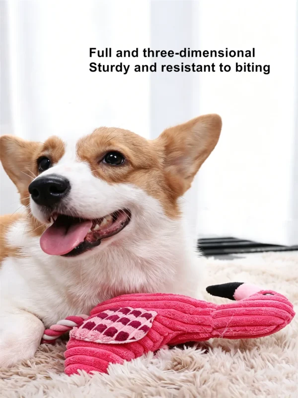 图片信息 (1)_副本-compressed Squeaky Flamingo Plush Toy for Pets – Soft & Cuddly
