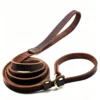 Leash, pet leash, dog leash Dog leather leash, soft, strong, and durable, 70″