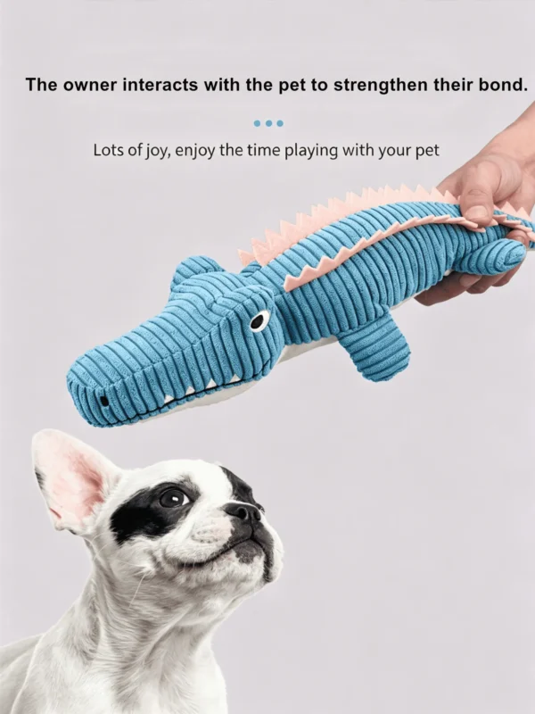 图片信息 (3)_副本 Squeaky Crocodile Plush Toy for Pets – Soft & Cuddly