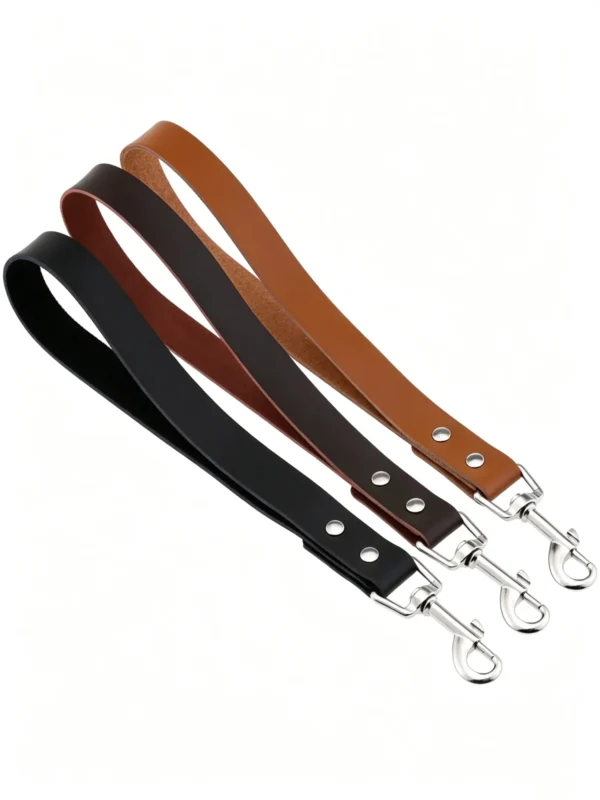 Genuine Leather Pet Leash – 11.8″