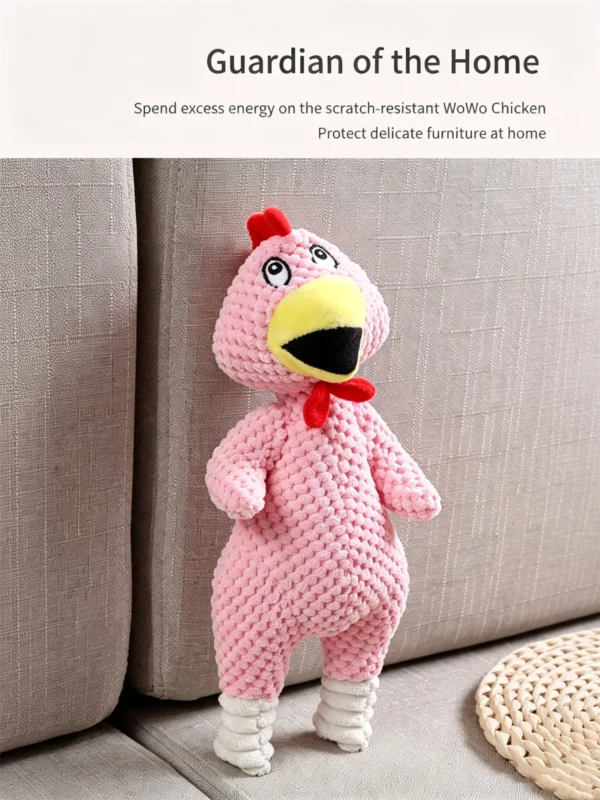 Bobo Plush Chicken with Squeaker – Soft & Irresistible