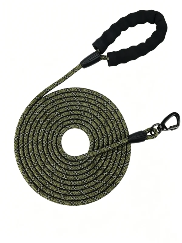 Reflective Anti-Pull Dog Leash – Heavy-Duty Nylon, 59–118″