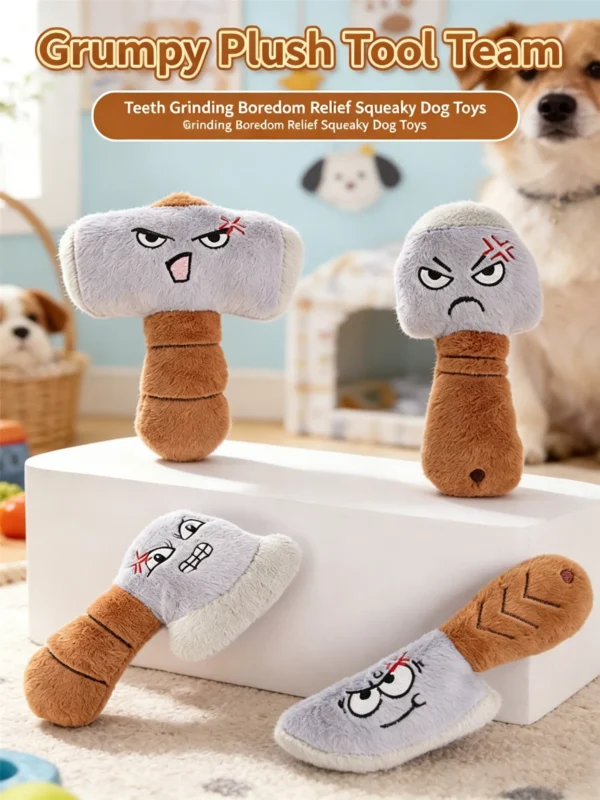 Soft Plush Dog Toy for Gnawing and Chewing – Playful Design