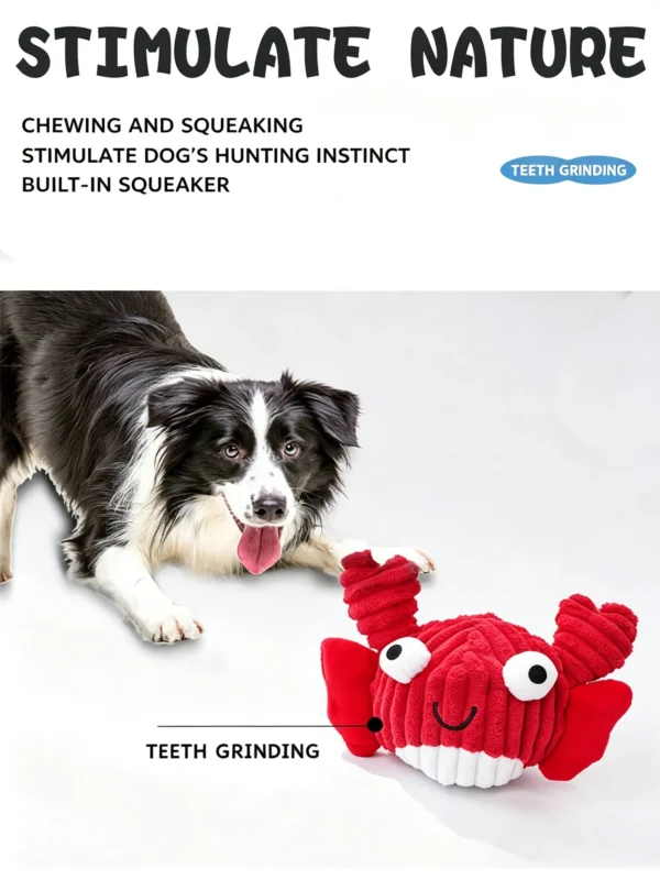 Squeaky Plush Puppy Chew Toy – Teething & Sound