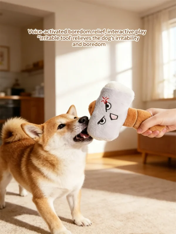 Soft Plush Dog Toy for Gnawing and Chewing – Playful Design